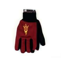 Arizona State Sun Devils Gloves - The Black Palm Series - 12 Pair For $36.00