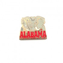 University Of Alabama Lapel Pins - Silver Elephant Style - 12 For $12.00