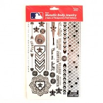Opportunity Buy - Houston Astros Tattoos - 2Pack Body Jewelry - 12 Sets For $24.00