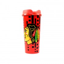 Chicago Blackhawks Travel Mugs - 16OZ Made In USA - Dot Style - 12 For $48.00