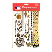 Opportunity Buy - Milwaukee Brewers Tattoos - 2Pack Body Jewelry - 12 Sets For $24.00