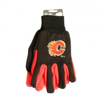 Calgary Flames Gloves - Black/Red Grip Gloves - $3.50 Per Pair