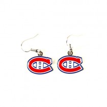 Montreal Canadiens Earrings - AMCO Series2 - Dangle Earrings - 12 Pair For $30.00