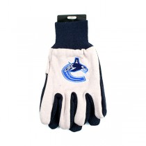Vancouver Canucks Gloves - The BLACK PALM Series - 12 Pair For $36.00
