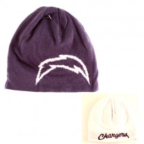 Overstock - Los Angeles Chargers Knits - Blue Reversible Shock Style - Flipside White - 12 For $60.00