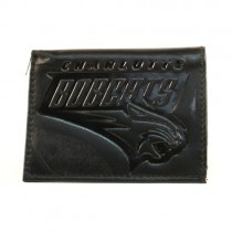 MUST GO DEAL! - Charlotte Bobcats Wallets - Black Tri-Fold - Leather Wallets - 12 Wallets For $36.00