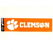 Clemson Tigers - 3"x12" Fan Zone Bumper Stickers - 12 For $15.00