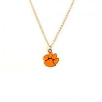 Clemson Tigers Necklace - AMCO Metal Chain and Pendant - $3.00