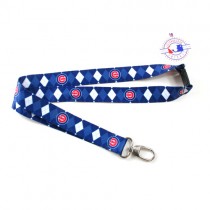 Chicago Cubs Lanyards - Argyle Style Lanyards - 12 For $24.00