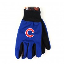 Chicago Cubs Gloves - (Pattern May Be Different Than Pictured) -  Black Palm Series - 12 Pair For $36.00