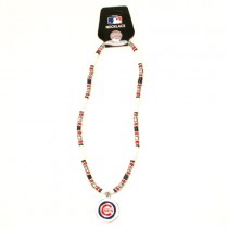 Chicago Cubs Necklace - 18" Natural Stone - 12 Necklaces For $78.00