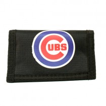 Chicago Cubs Wallets - Tri-Fold Nylon Wallets - (Slight Defects In Printing) - 12 For $36.00