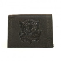 Dallas Mavericks Wallets - Black Tri-Fold - Leather Wallets - 12 Wallets For $84.00