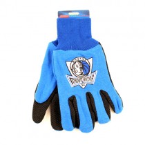 Dallas Mavericks Gloves - 2Tone Blue.Black Grip Gloves - $3.50 Per Pair