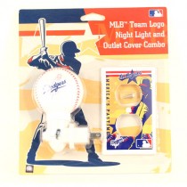 Total Closeout - Los Angeles Dodgers Merchandise - 2Pack Combo Switch Cover and NiteLite - 12 Sets For $24.00