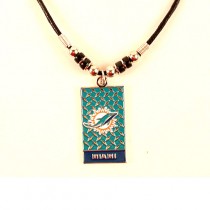 Miami Dolphins Necklaces - Diamond Plate Necklaces - 12 For $30.00