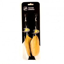Anaheim Ducks Earrings - Feather Dangle Earrings - $3.00 Per Pair