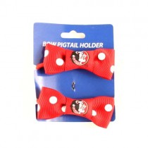 Total Closeout - Florida State Hair Product - 2Pack Bow Pigtail Holders - 12 Sets For $18.00