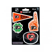 Philadelphia Flyers Heart Series Magnet Sets - Heavy Stock - 4PC Magnet Set - 4.5"x6" Template - 12 Sets For $15.00