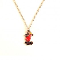 Miami Heat Necklace - AMCO Metal Chain and Pendant - $3.00