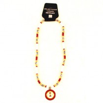 Iowa State Necklace - 18" Natural Shell Necklaces - $7.50 Each