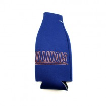 University Of Illinois Bottle Huggies - Blue Zip Up Neoprene Style - 12 For $12.00
