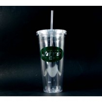 New York Jets - 24OZ Sip N Go Straw Tumblers - Double Walled - 2 For $10.00