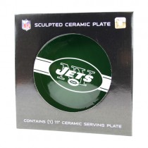 New York Jets Plates - 11" Ceramic Dinner Plates - 4 For $20.00