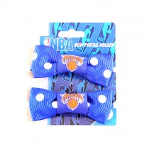 New York Knicks - 2Pack Set Pony Bowtie Style - 12 Sets For $18.00