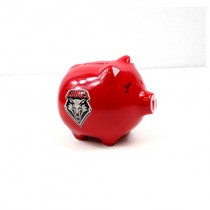 New Mexico Lobos Bank - 5" Ceramic Style Piggy Bank - 12 For $30.00