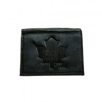 Toronto Maple Leafs Wallets - Black Leather Wallet - Tri-Fold - 12 For $84.00