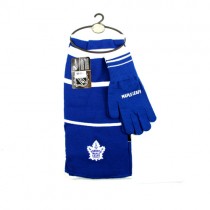 Toronto Maple Leafs Scarf Sets -(Pattern May Be Different Than Pictured) Knitted Scarf And Glove Sets - $12.50 Per Set