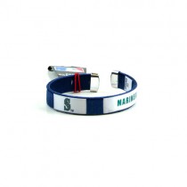 Seattle Mariners Bracelets - Fan Band - (Pattern May Be Different Than Pictured) - 12 For $18.00