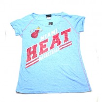 Miami Heat Shirt - Light Blue T-Shirt - SMALL ONLY - 12 For $60.00