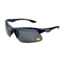 Michigan Wolverines Sunglasses - Cali#05 Black - Blade Style - 12 Pair For $48.00
