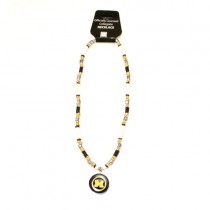 Michigan Wolverines Necklace - 18" Natural Shell With Pendant - 12 Necklaces For $78.00