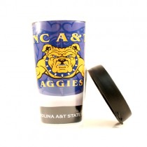 North Carolina A&T Aggies - 16OZ Double Walled Travel Mugs - 12 For $24.00