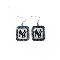 New York Yankees Earrings - The POLKA DOT Dangle - 12 For $30.00