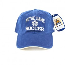 University Of Notre Dame Hat - Blue Adidas Hat Soccer Ball Logo - 12 For $60.00