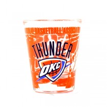 Oklahoma City Thunder Shot Glasses - Hi-Def Style - Classic Shot Glasses - 12 For $30.00