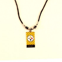 Pittsburgh Steelers Necklace - Diamond Plate Style - 12 For $39.00