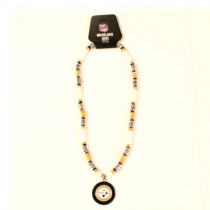 Pittsburgh Steelers Necklace - 18" Natural Shell With Pendant - 12 Necklaces For $78.00