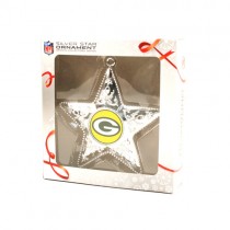 Green Bay Packers Ornaments - Silver Star Style - 12 For $36.00