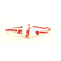 Special Buy - Philadelphia Phillies Bracelets - Single KuKui Macramé Bracelets - 12 For $36.00