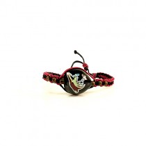 Phoenix Coyotes Bracelets - Single Nut Macramé Bracelets - 12 For $24.00