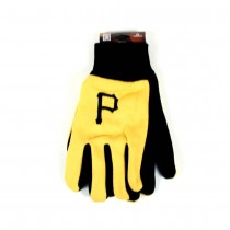 Pittsburgh Pirates Gloves - The Black Palm Series - 12 Pair For $36.00