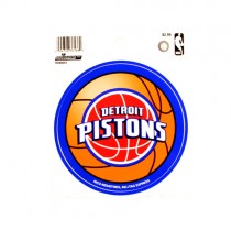 Special Buy - Detroit Pistons Decals - ROUND STYLE - (Pattern May Be Different Than Pictured) - 12 For $18.00