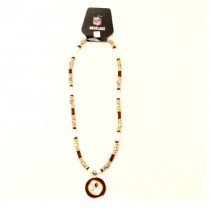 Washington Redskins Necklace - 18" Natural Shell With Pendant - $7.50 Each