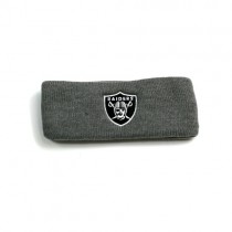 Closeout - RAIDERS - Gray Winter Knit Headbands - 12 For $48.00