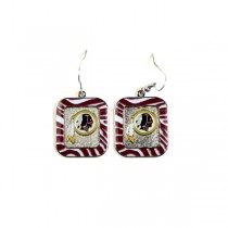 Washington Redskins Earrings - Zebra Style Dangle Earrings - $3.00 Per Pair